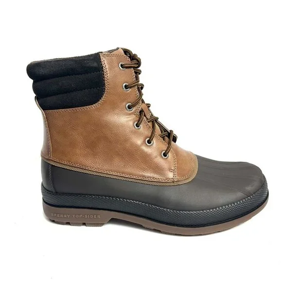 Sperry Men’s Cold Bay Chukka Duck Boot Tan, Size 11 M Cold Bay Chukka Navy & Tan – Quarks Shoes main image 4